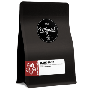 Káva Mlynček Blend 80:20 , Zmes arabiky a robusty